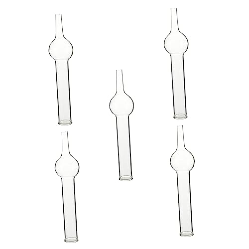 Garneck 5 Stück Glas Trockenrohre mit Kugel
