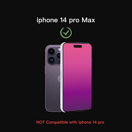 Image of Privacy Screen Protector for iPhone 14 Pro Max Tempered Glass [2 Pack] | Gradient Anti Spy Private Film Accessories Anti Blue Light 9H Hardness Easy Installation Bubble Free Case Friendly [6.7inch]