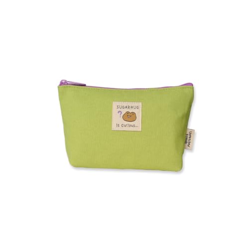 Image of Monolike Unmatched Friends daily Pouch, Green - Pencil Pouch, Portable Pencil Bag, Pencil Case, Office Pouch case