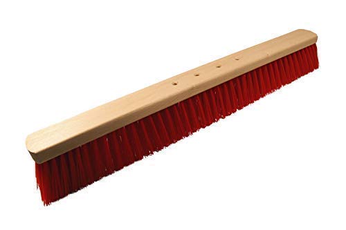 Miotła do podwórza ELASTON czerwona - 4 otwory (2 sztuki, 80 cm)
