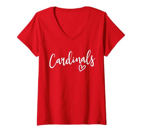 Womens Cardinals School Cardinals Sports Team Women's Cardinals V-Neck T-Shirt