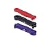 Garage Fit Resistance Bands for Pull Ups, Weightlifting Resistance Bands, Chin Up Bands, Calisthenics Pull Up Band, Pull Up Bands Assist (Bundle #1 Red & #2 Black & #3 Purple)