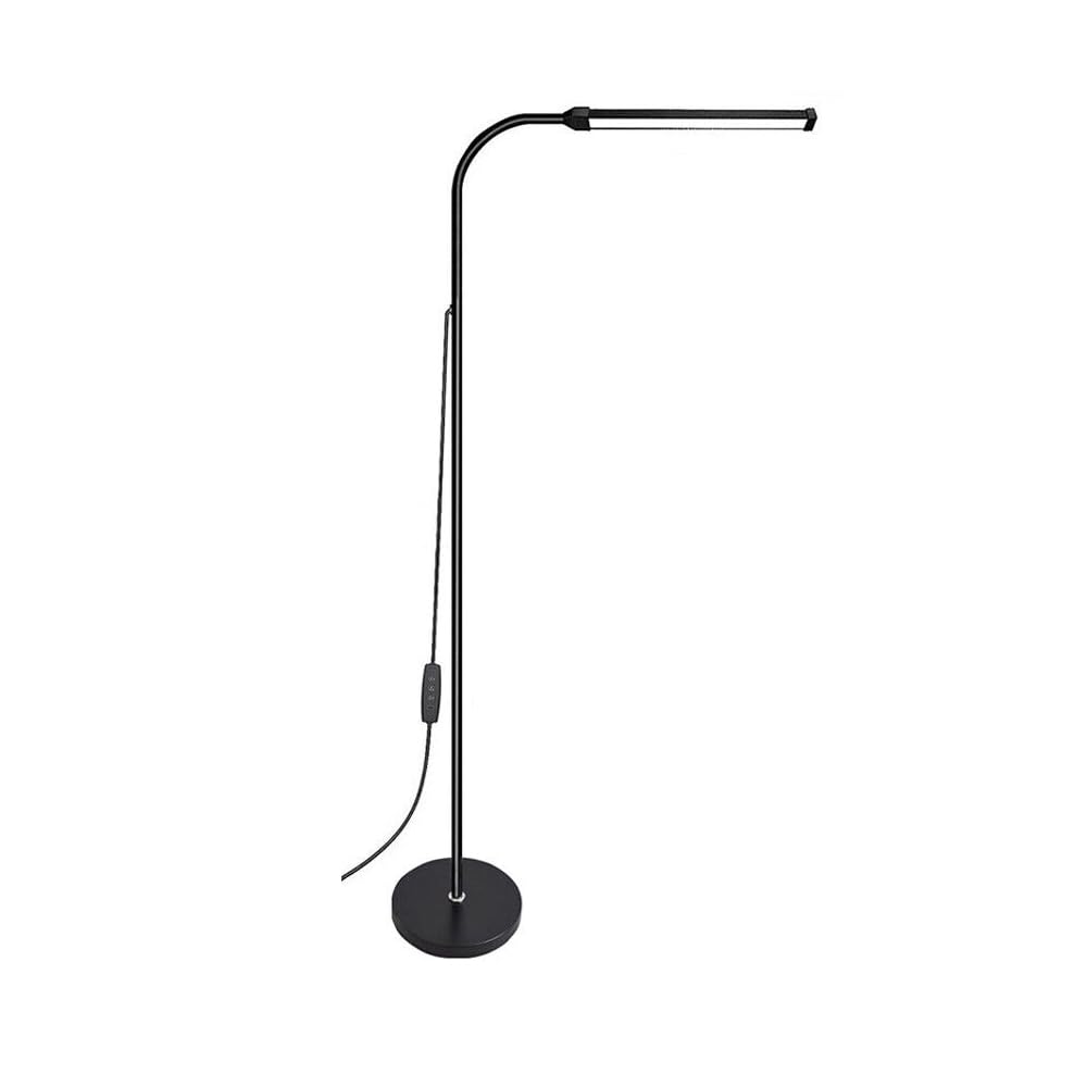 Dasigwopo LED Floor Lamp 360° Adjustable Standing Light Reading Eyelash Gooseneck Lights