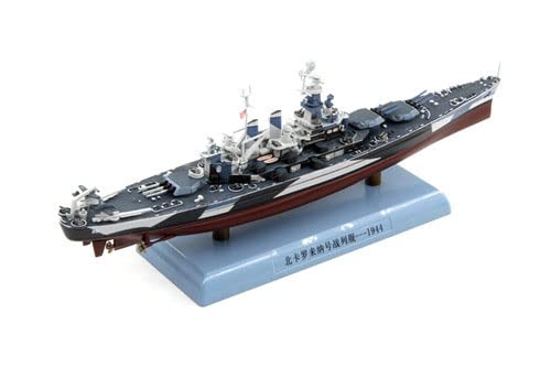Dd Wwii Uss North Carolina Bb-55 Battleship 1/1000 Diecast Ship Pre-Builded Model #TOP1