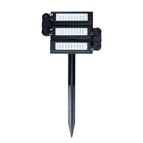 180° Solar Powered Light Outdoor - Waterproof Bright LED Spotlight for Garden, Back Yard, Walkway, Driveway, Uplighting for Flag, Tree, Plant, Statue