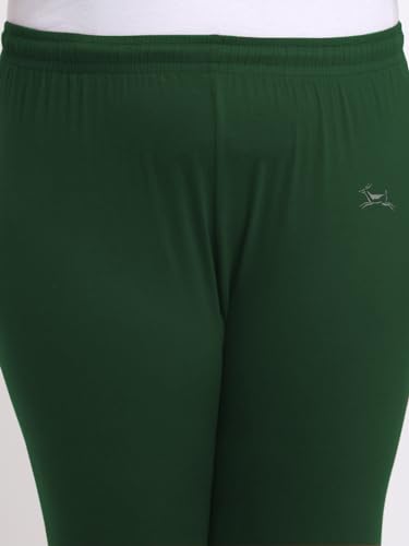 Image of Soft Cotton Ankle Lenght Solid Regular and Plus 35 Colours Leggings for Womens and Girls (Sizes :- M to 6XL)