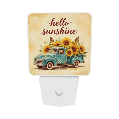 Image of Sunflower Truck Butterfly LED Plug-in Nightlights 2-Pack for Bedroom