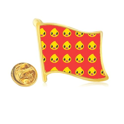 Pin's en métal doré drapeau dinosaure Love You, idée cadeau idéale