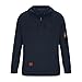 APRDFEU Boys Hoodies plus size fall fashion Quarter Zip Pullover Long Sleeve Oversized Sweatshirts with Pockets Fall Winter Warm Cargo Tops Dark Blue