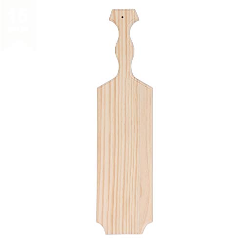 BATTIFE Sorority Paddle 18 Inch Unfinished Pine Wooden Greek Fraternity Paddle - Solid Wood Paddles
