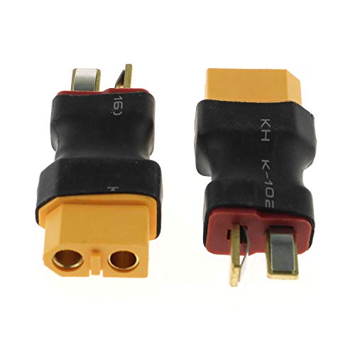 Adaptador inalámbrico XT60 hembra a T macho 2 unidades miniatura 2