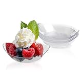 Ｓｋｙｗｉｎｋミニボウル 200枚 透明 使い捨て プラスチック製 デザートボウル ソース皿 ドレッシングカップ アペタイザー ヨーグルトボウル パーティー 結婚式 (透明) [並行輸入品]