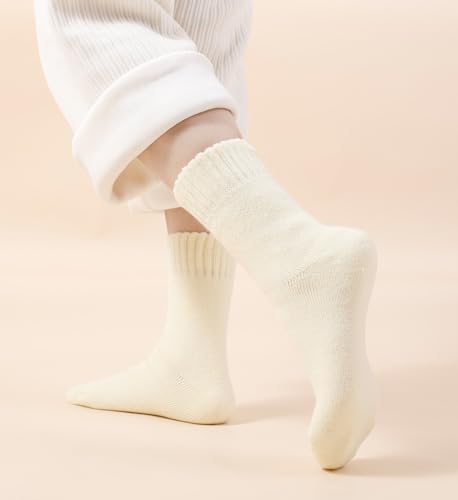 Image of KANAV Women's Warm Winter Thermal Socks - Thick, Soft, Cute & Comfy Slouch Socks