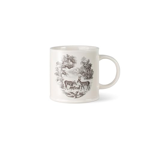Fringe Studio Stoneware Taza Le Cafe Deer Family 10 oz miniatura 1