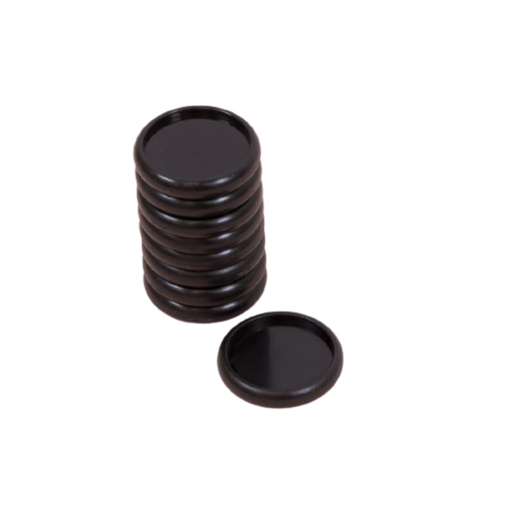 Craftelier - Plastic S Disc Rings for Binding Planners, Notebooks or Albums | Ideal for Scrapbooking and Other Crafts | Pack of 9 pcs. 25 mm Diameter - Colour Black