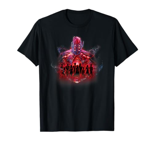 T-shirt Marvel Eternals Arishem silhouette cosmique en coton noir pour fan de comics