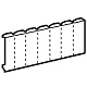 Legrand 001664 STREIFEN 18 MODULE WEISS