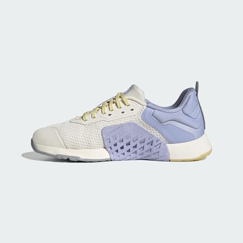 Image of adidas Women's Dropset 3 Training Shoes, Chalk White Halo Silver Violet Tone, 7 US