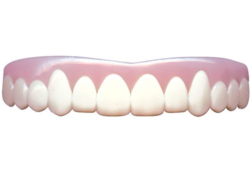 Imako Cosmetic Teeth 1 Pack. (Large, Bleached) Uppers Only- Arrives Flat. Fit at