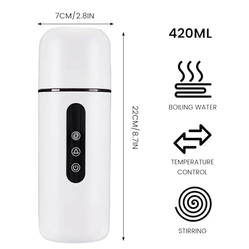 Gcroet Tetera Eléctrica Portátil 420ml 12V/24V miniatura 2