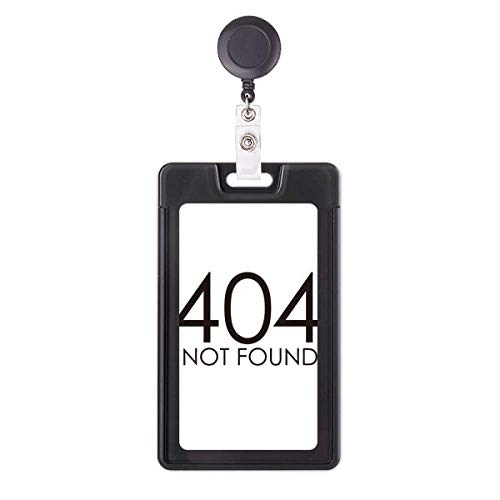 Badge 404 Error Not Found étui rétractable idée cadeau originale pour développeur web
