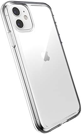 Speck iPhone 11 Clear Case - Drop Protection & Scratch Resistant, Anti-Yellowing & Anti-Fade with Dual Layer Protetective, Slim, Transparent Design - Crystal Clear iPhone 11 Cases - GemShell