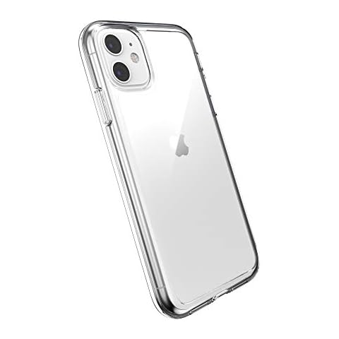 Speck iPhone 11 Clear Case - Drop Protection & Scratch Resistant, Anti-Yellowing & Anti-Fade with Dual Layer Protetective, Slim, Transparent Design - Crystal Clear iPhone 11 Cases - GemShell Cover