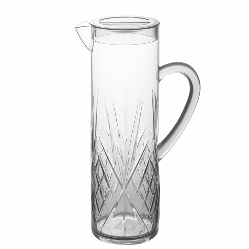 Villa d'Este Home Tivoli Jarra Fashion 1,5 L, superficie procesada, transparente