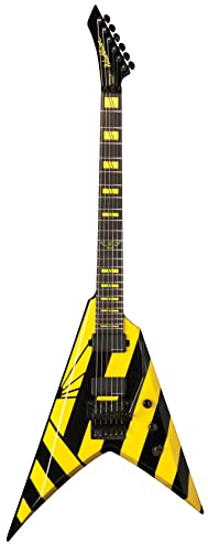 Washburn Parallaxe 6 String Electric Guitar, Right, Black,Rose,Yellow (Pxv-Ms260Frk-D) #TOP6