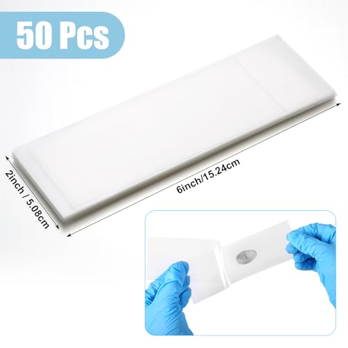 Image of Marspark 50 Pcs Fingerprint Lifting Pads Fingerprint Lifting Tape Finger Print Forensic Science Kit Clear for Forensic Most Occupations