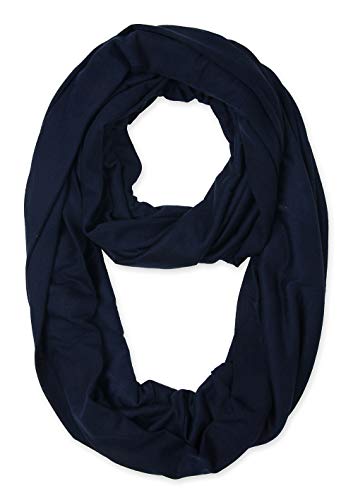 corciova Navy Soft Girl Women Infinity Wrap Scarf Stretchy Jersey Knit Sleep Head Circle Scarf...