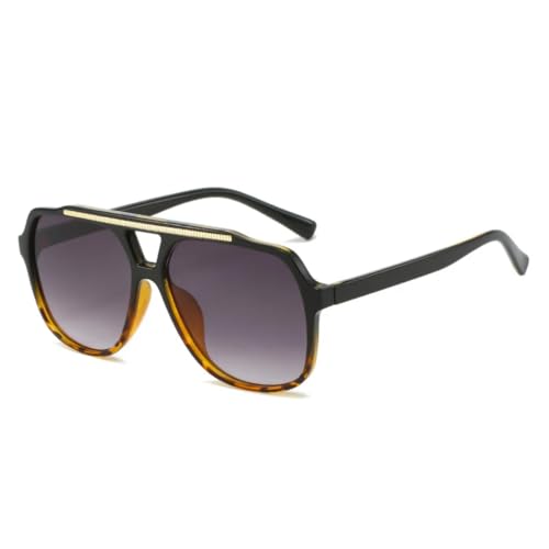 Lunettes de soleil double bridges mixtes avec verres UV400 protecteurs