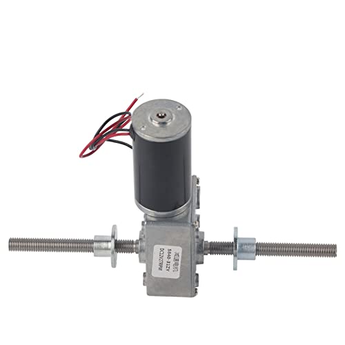 FTVOGUE 12V High Torque Dual M8 Shaft Worm Gear Motor from a top-down view