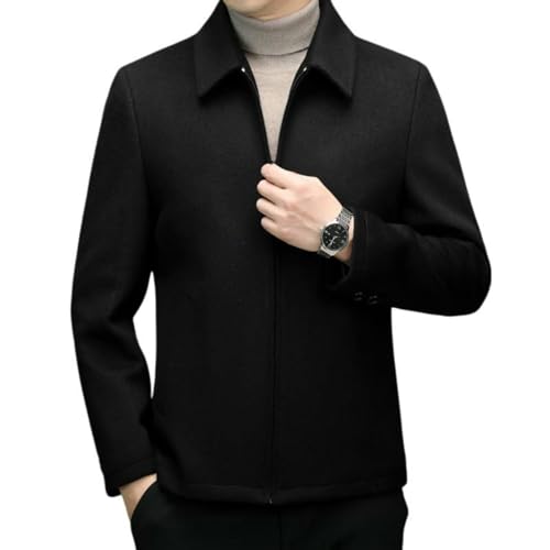 Manteau en laine de cachemire double face chaud léger et coupe-vent homme