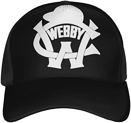 ydound Chris Webby Logo Hat Men Women Baseball Cap with Adjustable Breathable Sports Gift for Outdoor Travel Hiking Black One Size