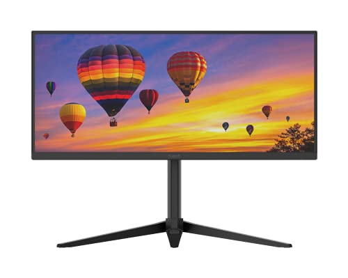 Image of Planar 998-2548-00 34 in. USB Type-C HDMI DisplayPort Curved Ultrawide 2K WQHD Docking LED-LCD - Black