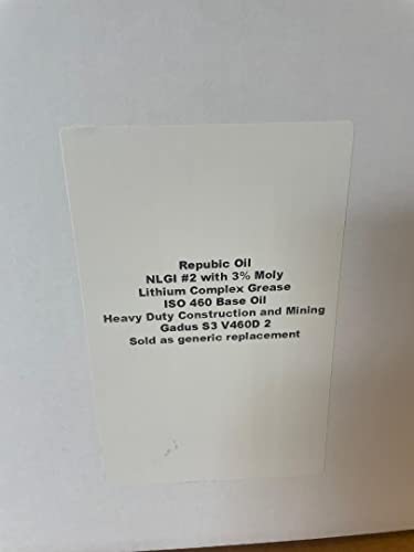 Generic RO3M10T Republic Oil 3% Moly Lithium Complex #2 Heavy Duty Grease 10 Tubes thumb #2