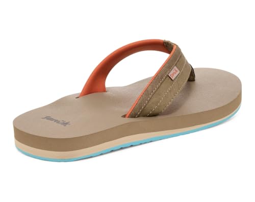 Image of Sanuk Mens Ziggy ST | Flip Flops for Men | Mens Sandals | Beach Sandals | Water Friendly & Lightweight | Comfort Footbed