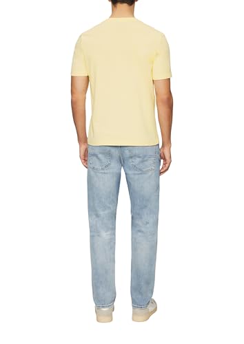 s.Oliver Herren T-Shirt mit Logo-Print – aus Baumwolle, Regular Fit, Rundhals – Ansicht 2