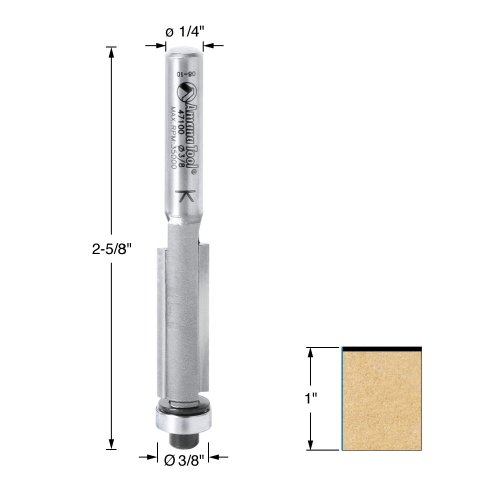 Fraise à copier Amana 47100 pour défonceuse avec tige de 1/4 pouce