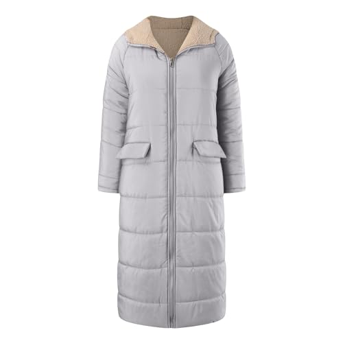 Veste décontractée zippée longue et réversible pour éliminer les frissons - 3