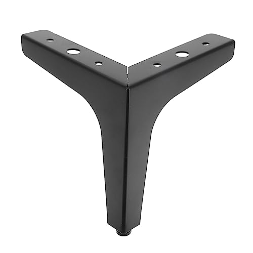 Tofficu Metal de Tres Puntas Elevador de Muebles Patas Ajustables sofá Patas de los Muebles reemplazo de Patas de Silla pie de Hardware de Metal Planchar Black