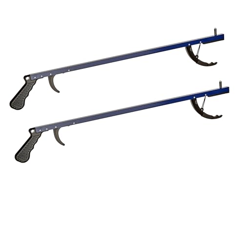 Cubii Health Reacher, Blue, 26 Inch, Reacher Tool, Lightweight Trash Picker Grabber & Garden Nabber, Handy Aluminum Picker Up Tool & Reaching Claw, Portable Reaching Assist & Dressing Tool, 2/PK
