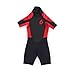 Child Shorty Neoprene Wetsuit (Red/Black, 2)