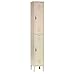 GLOBAL INDUSTRIAL Double Tier Locker, 12x12x36, 2 Door, Ready To Assemble, Tan