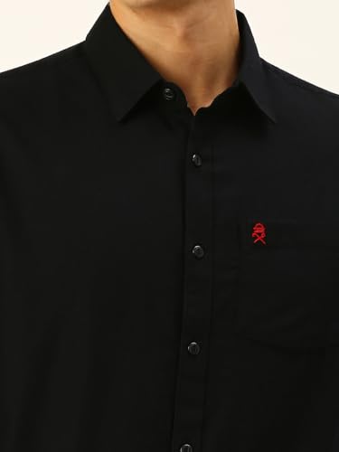 Image of Thomas Scott Men Classic Slim Fit Cotton Casual Full Sleeves Shirt