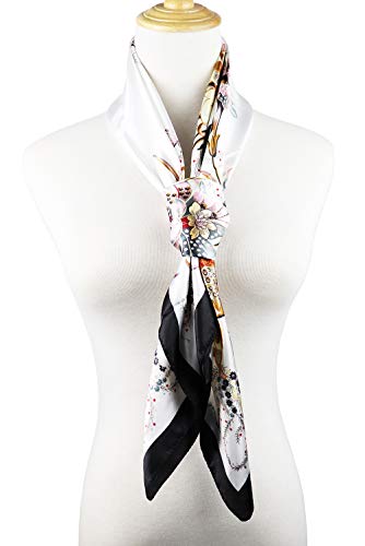 Image of Women's 35 inch Satin Square Silk Like Hair Scarves and Wraps Headscarf for Sleeping | Silk Feel Neckerchief, Hair Scarf, Fashion Bandana, Headscarf, Headband, Hair Wrap Sleeping, Daily Fashion Styling