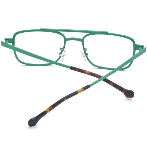 Image of FONEX Colorful Pure Titanium Glasses Frame Men Square Eyeglasses Women Vintage Optical Eyewear F85789