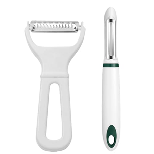 EIHI 2 PCS Pelapatate da cucina, Acciaio inossidabile affilato, Manico antiscivolo, Per frutta e verdura