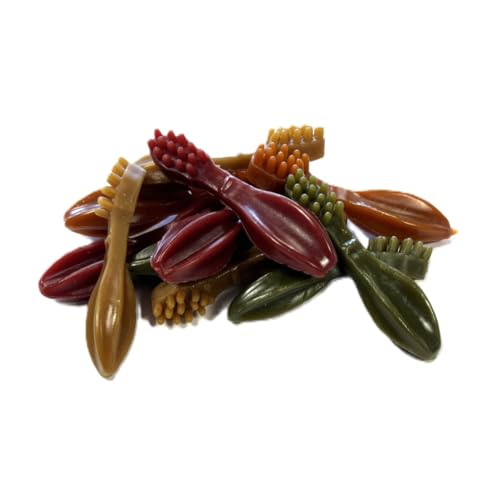 50 x Mini Toothbrush Vegetarian Dog Treats Chews 100% Meat-Free 100% Natural Vegetable Toothbrushes LODC